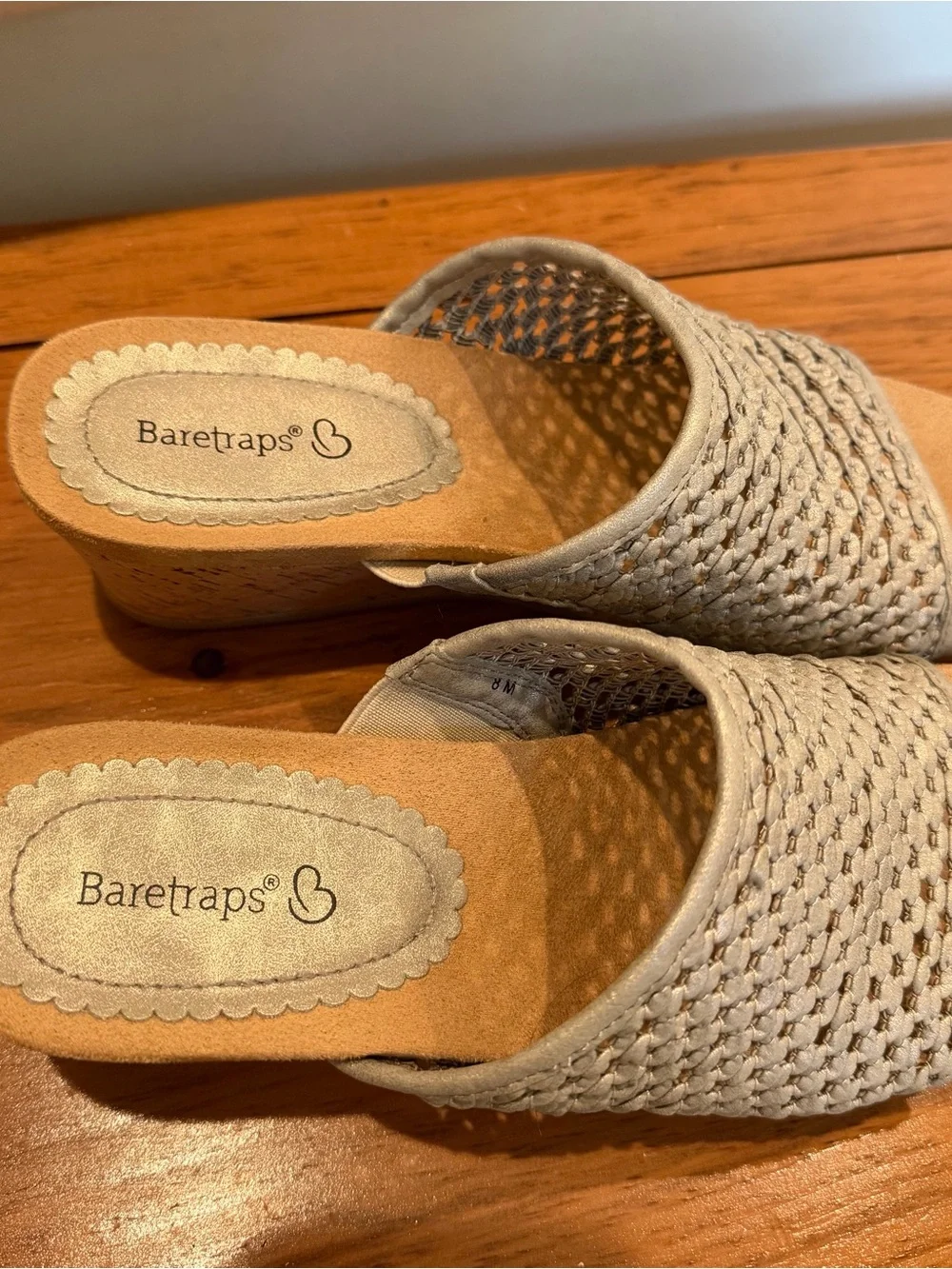 BareTraps Flossy slip on wedge sandals